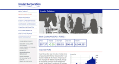 Desktop Screenshot of investor.insulet.com