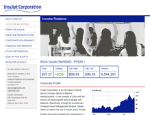 Tablet Screenshot of investor.insulet.com