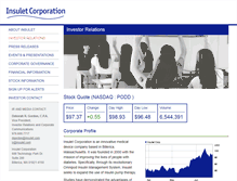 Tablet Screenshot of investors.insulet.com